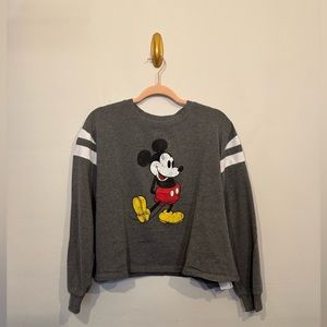 Official Disney Parks Mickey Mouse Cropped Sweatshirt